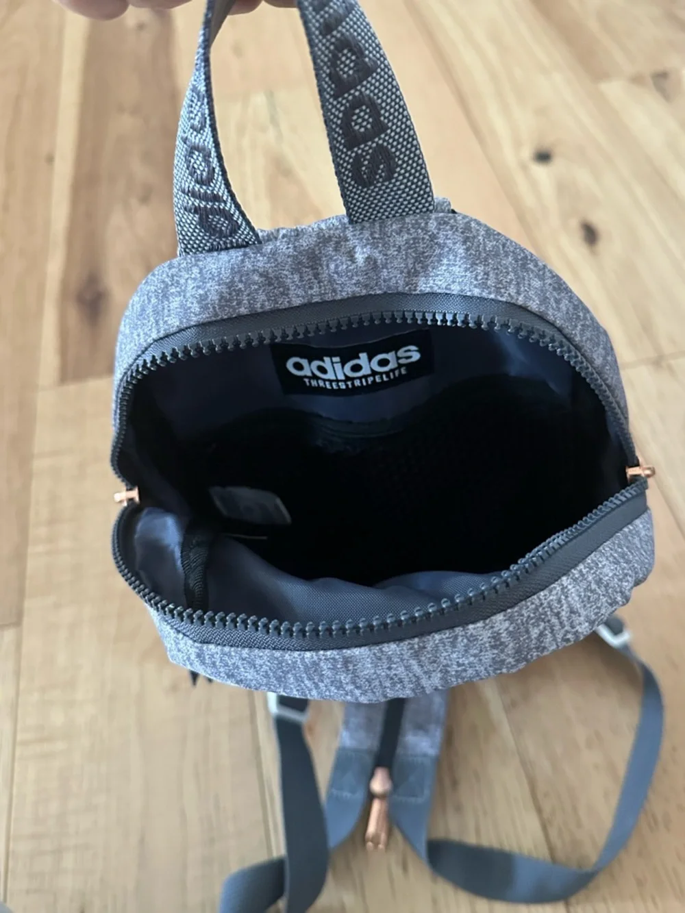 adidas Gray Sling Backpack - Picture 4 of 4